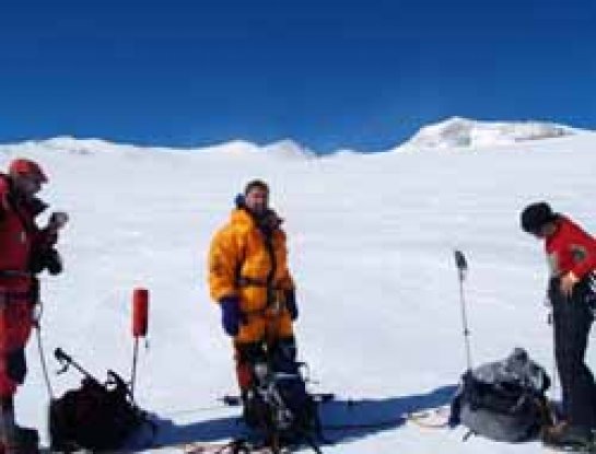 Josu Feijoo en el Vinson Massif