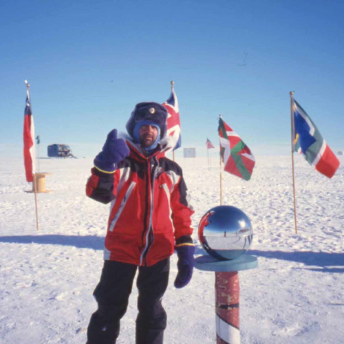 Josu Feijoo en el Polo Sur